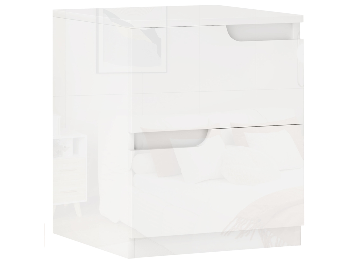 Cômoda Moderna em Madeira com 2 Gavetas BTFORUS (40x40x48cm)