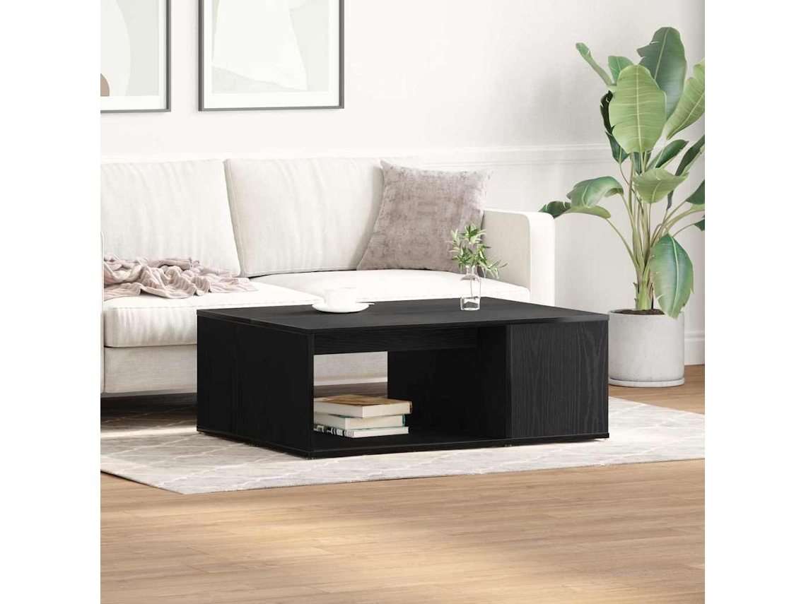 Vidaxl Mesa De Centro Carvalho Preto 90 X 67 X 33 Cm