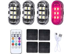 Luzes Estroboscópicas De Led, Iluminação De Led Sem Fio Anticolisão