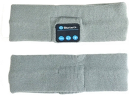 Auriculares Desportivos WJS Faixa para a Cabeça (Cinzento)