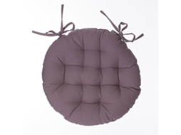 Atmosphera - Lote 2x Galette De Cadeira Redonda Alix - Diam. 38 Cm - Taupe