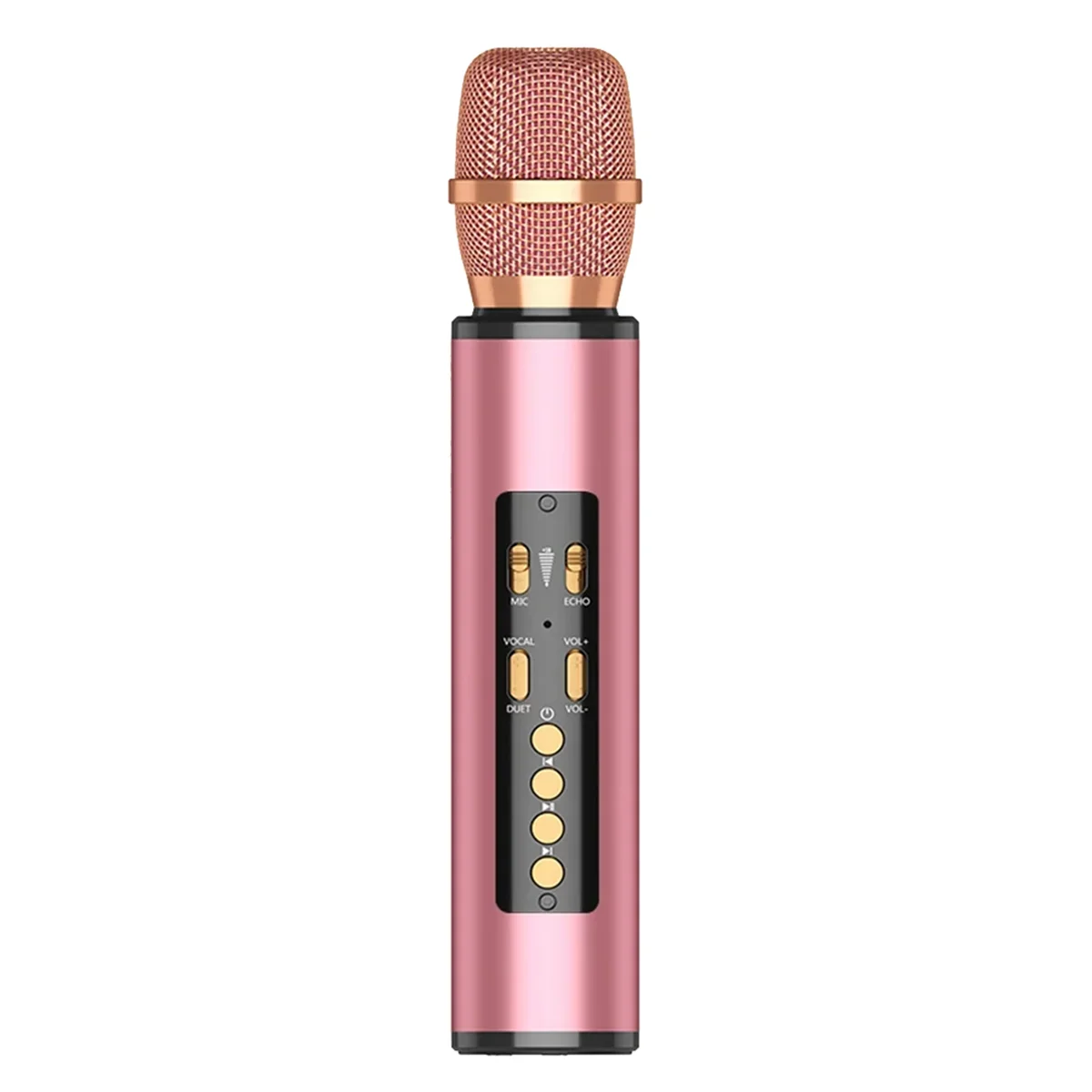 Microfone de Karaokê Sem Fio com Alto falante Bluetooth MDUG (rosa)