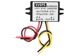 Módulo De Fonte De Alimentação Step Down Conversor Dc-dc Buck 12v/24v/36v/48v Para 5v 3a