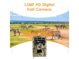 Câmera Trail Digital 12mp Hd Visão Noturna Infrarroja Impermeável Para Caça E Segurança
