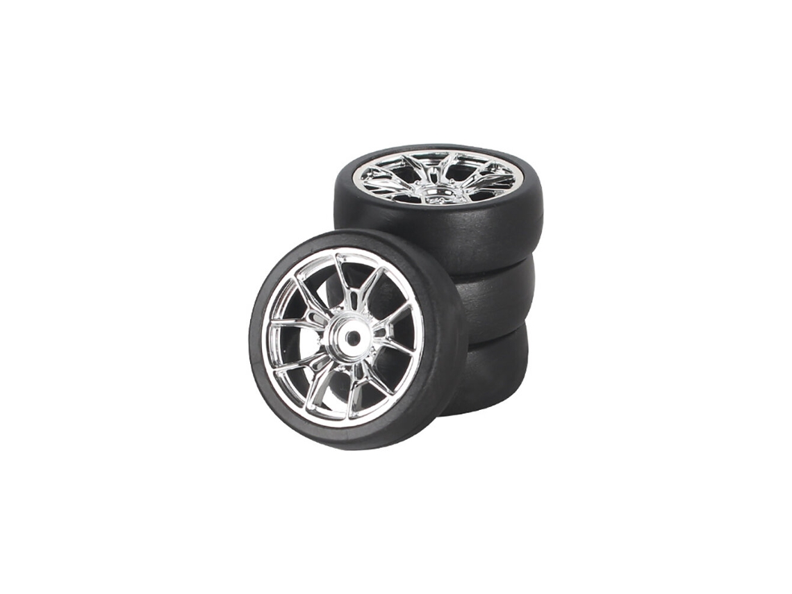 Prata D 4 Peças Pneus Rodas Ldrc 1801 1802 1803 1899 A01 A02 A86 A99 1/18 Drift Rc Veículos On road Acessórios MDUG