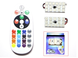 Lâmpada Led, 2 Unidades, Base T10, 5w, 12v, Rgb, Comando Remoto, Para Uso Residencial, Comercial Ou Substituição De Fontes Convencionais