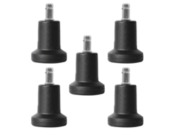 Rodízios de substituição para cadeiras de escritório com rodas fixas, em nylon e aço inoxidável, protegem pisos duros Wyz