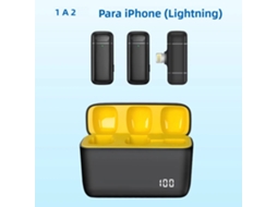 Microfone Bluetooth Portátil Sem Fio, Microfone de Lapela Omnidirecional MDUG (ios)