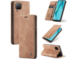 Capa Fólio Tipo Fecho Revestimento para Huawei Nova 7I HONGWE. Textura Macia Magnética com Porta-Cartões