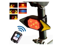 Luzes De Bicicleta, Indicadores De Bicicleta Com Controle Remoto Sem Fio Usb Recarregável, Luzes De Bicicleta À Prova Dágua Yizhood (pretas)