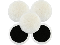 Conjunto De 5 Discos Polimento Lã Macia E Longa 150 Mm (6 Polegadas)