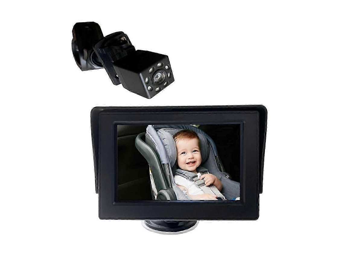 Baby Car Camera Com Espelho Retrovisor E Monitor De 4.3 Polegadas Para Assento Bebê