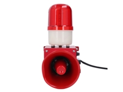 Alarme Industrial Auditivo E Visual Laxiscreed Com 9 Sons Diferentes E 130db De Potência
