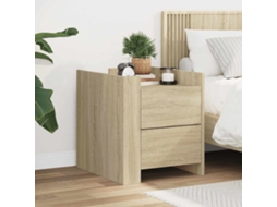 Vidaxl Mesa Cabeceira 45x50x50 Cm Derivados De Madeira Carvalho Sonoma