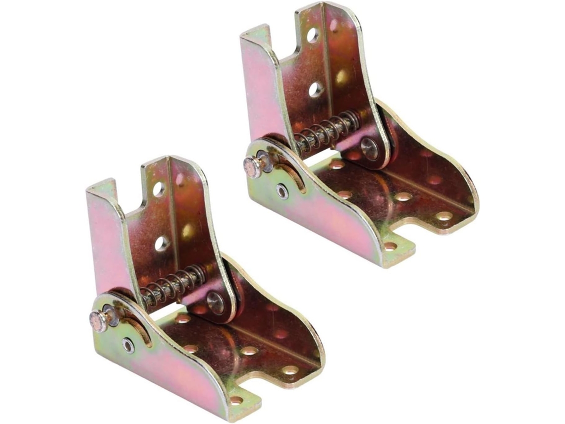 Conjunto De 4 Dobradiças Dobráveis Com Trava, Pés Autotravantes E Acessórios Para Suporte De Mesa Dobrável