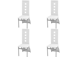 Dining Chair, Dining Chairs Vidaxl Branco Couro Artificial (n/a)