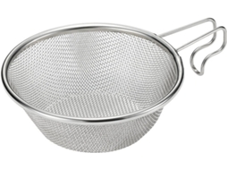 Copo Filtro De Aço Inoxidável Com Alça Para Camping, Trilhas, Pesca, Escorredor Peneira De Alimentos