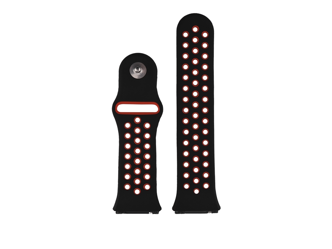 Cinto bicolor de silicone, compatível com Fitbit Ionic