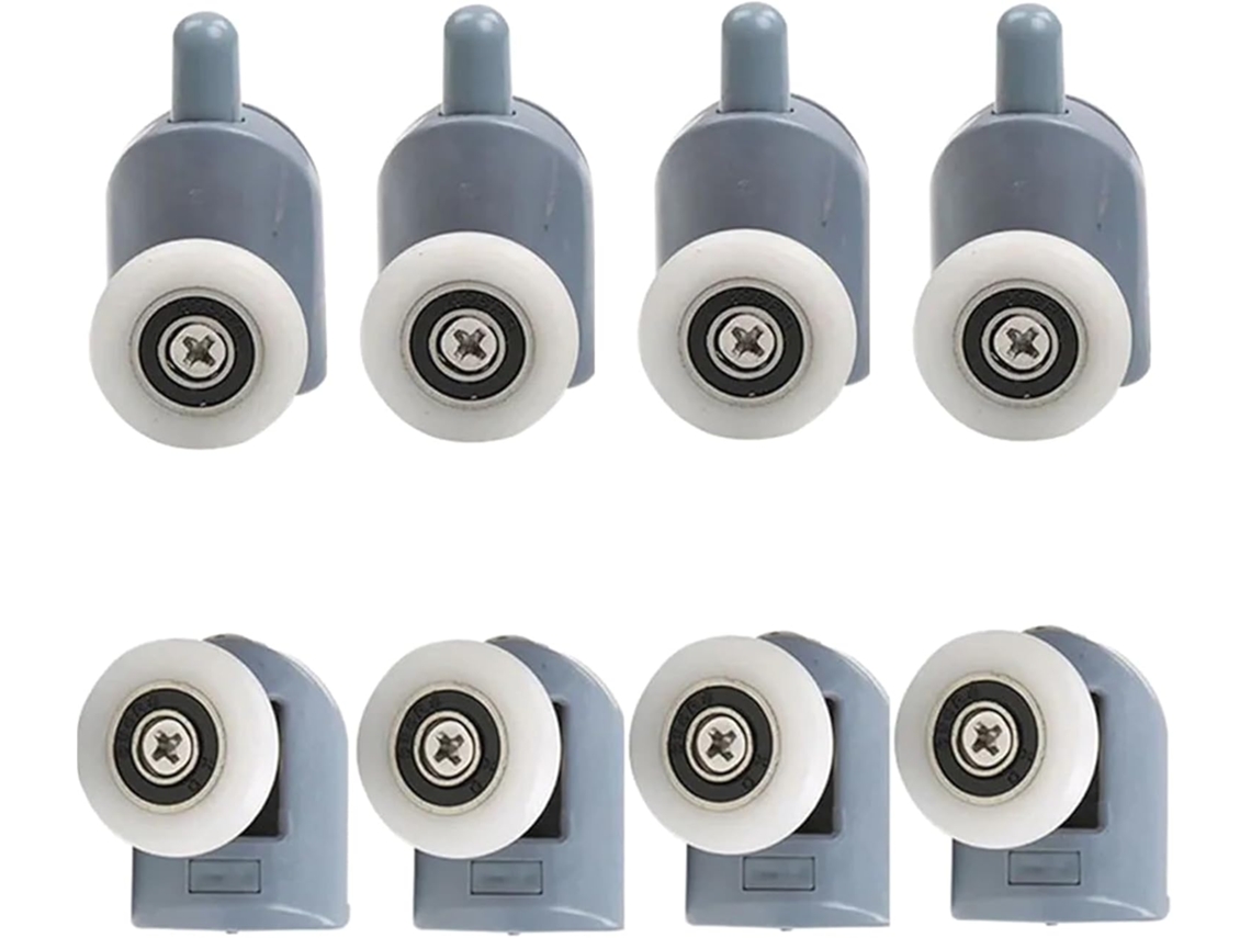 Conjunto De 8 Polias Roletes Para Porta Box, Com Diâmetros De 19mm, 20mm, 22mm, 23mm, 25mm E 27mm Peça De Reposição Para