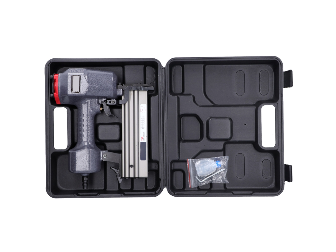 Pistola pneumática Reta Pregos, com design ergonômico, leve e fácil de transportar.