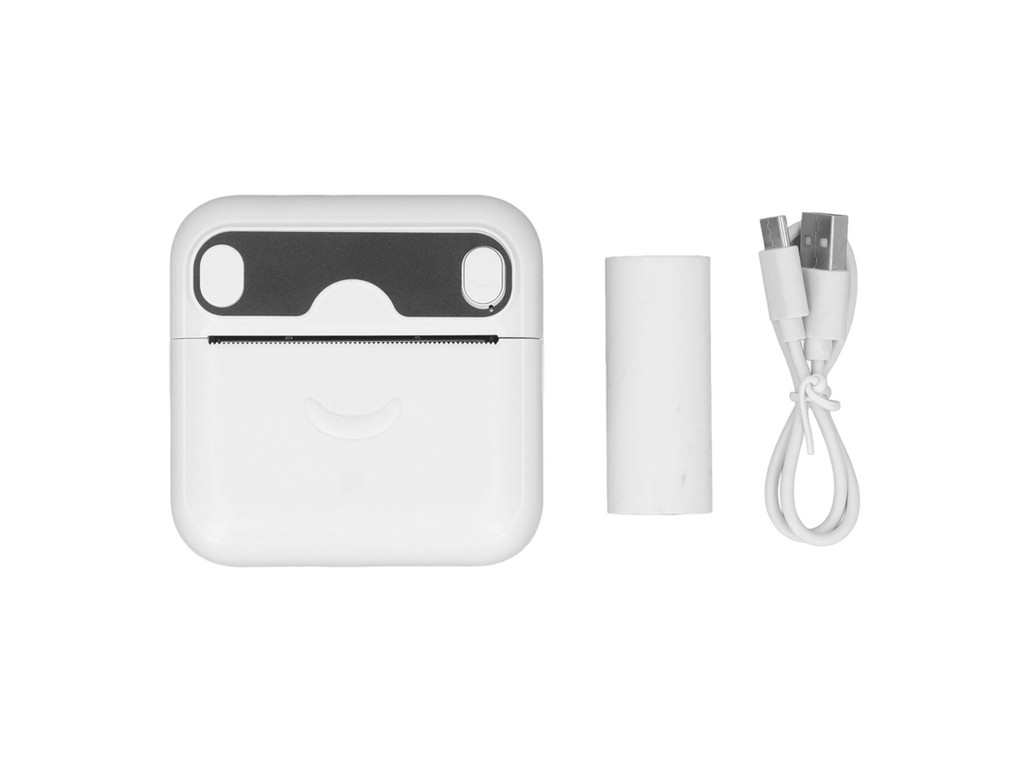Ats impressora Mini Bluetooth Sem Tinta para Notas de Perguntas Erradas com Papel Branco Impressora Portátil Térmica
