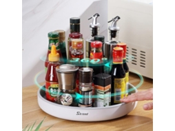 Organizador De Temperos 1 Peça Branco Rotativo Cozinha