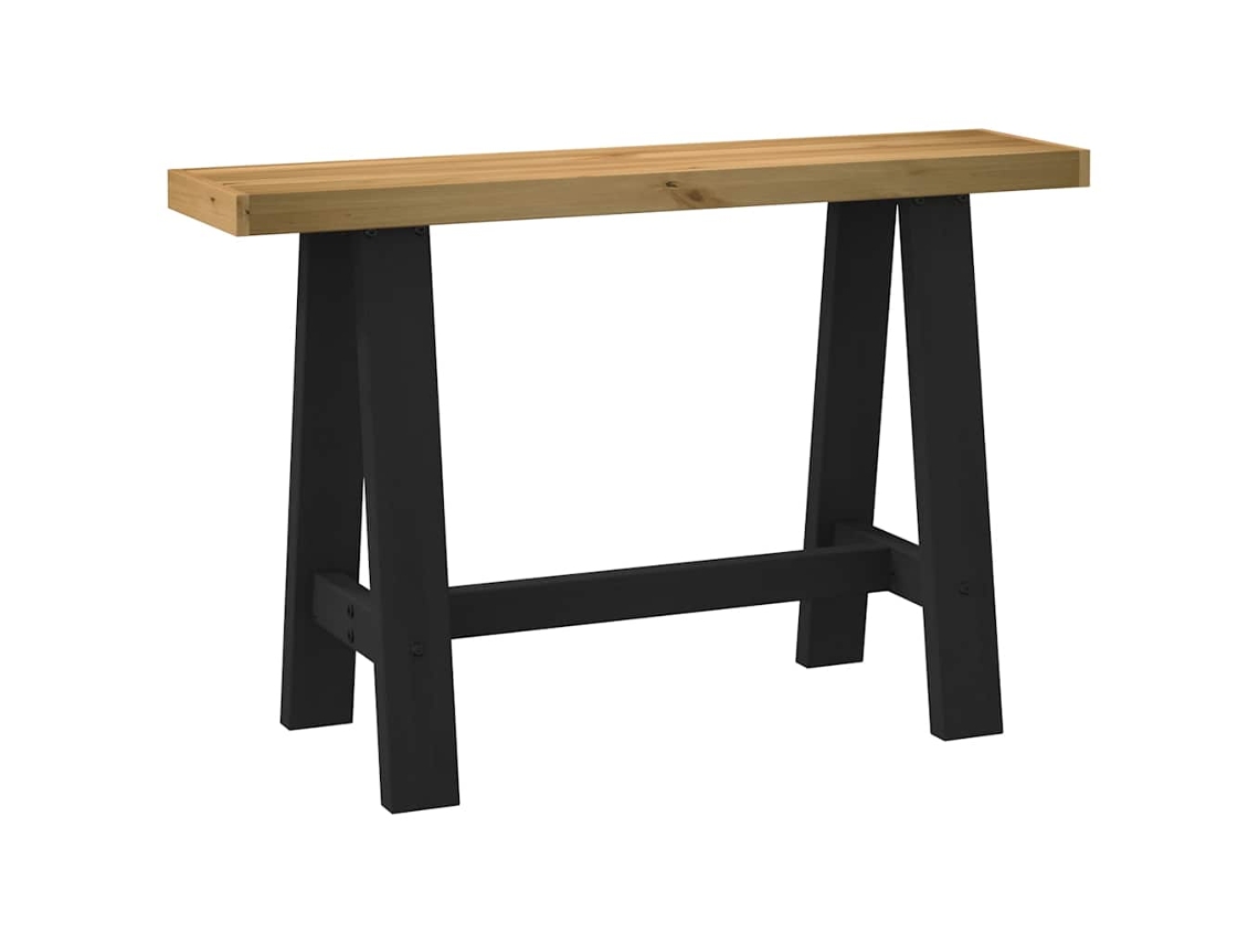 Vidaxl Mesa Consola Noain Pernas Em Forma De A 120x30x75 Cm