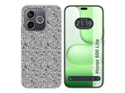Capa Tumundosmartphone De Silicone Para Honor 600 Lite 5g Com Design De Letras E Desenhos