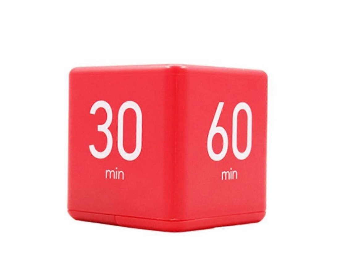 Temporizador Digital Em Cubo Com Sensor De Gravidade, Predefinições 1 A 60 Minutos, Volume Regulável, Visor Led