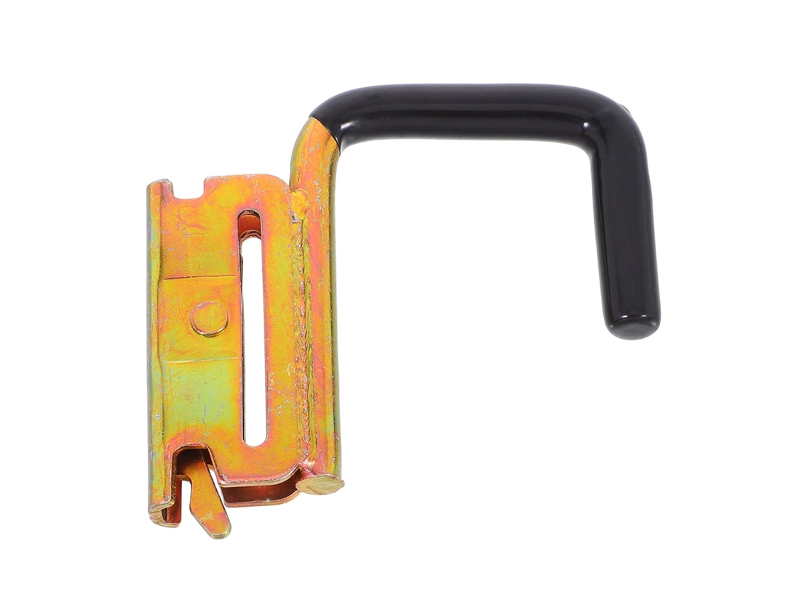 Ganchos Ferro E Zinc J para Trilhos E-track, Conjunto de 2 Suportes Antiderrapantes.