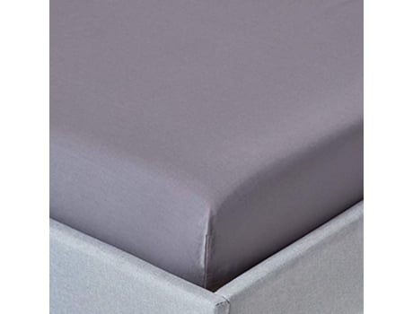 Homescapes Dark Grey Egyptian Cotton Fitted Sheet 200 Tc, 150 X 200 Cm