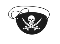 Laxiscreed Pack De 6 Patches De Olho De Pirata Em Feltro Para Festas De Halloween E Temática Pirata