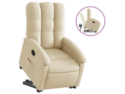 Stand Up Recliner Chair, Stand Up Recliner Chairs Vidaxl Creme Tecido
