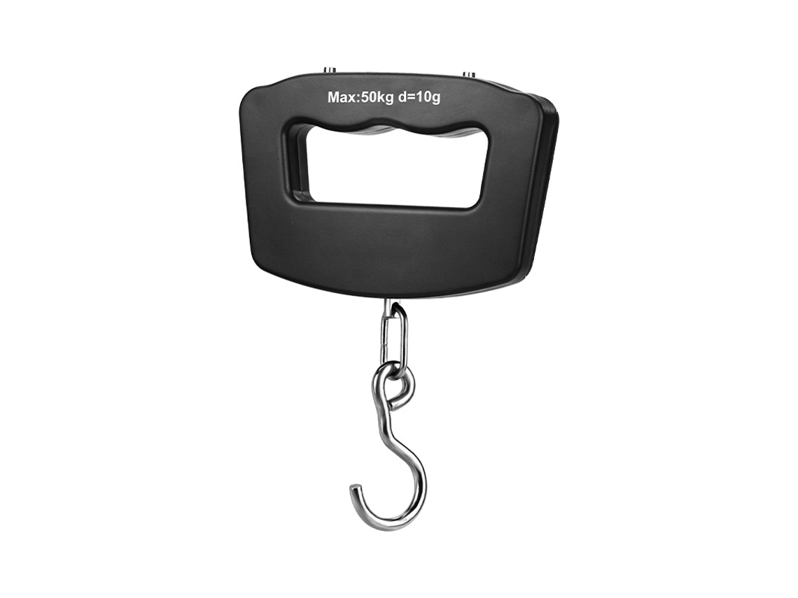 Balança Digital Portátil para Guindaste, 50 Kg Preta AQUAFORGE