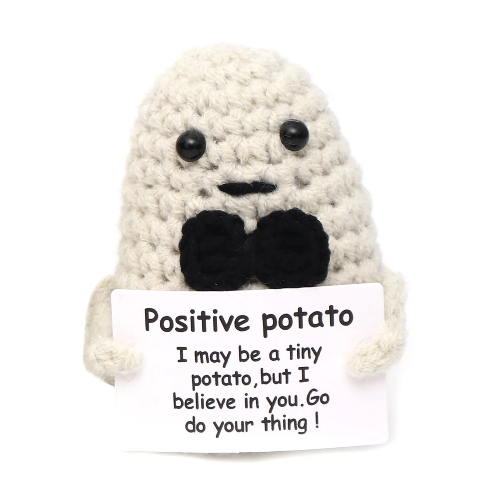 Boneca De Crochê De Batata Para Apoio Emocional, Divertida E Com Energia Positiva.
