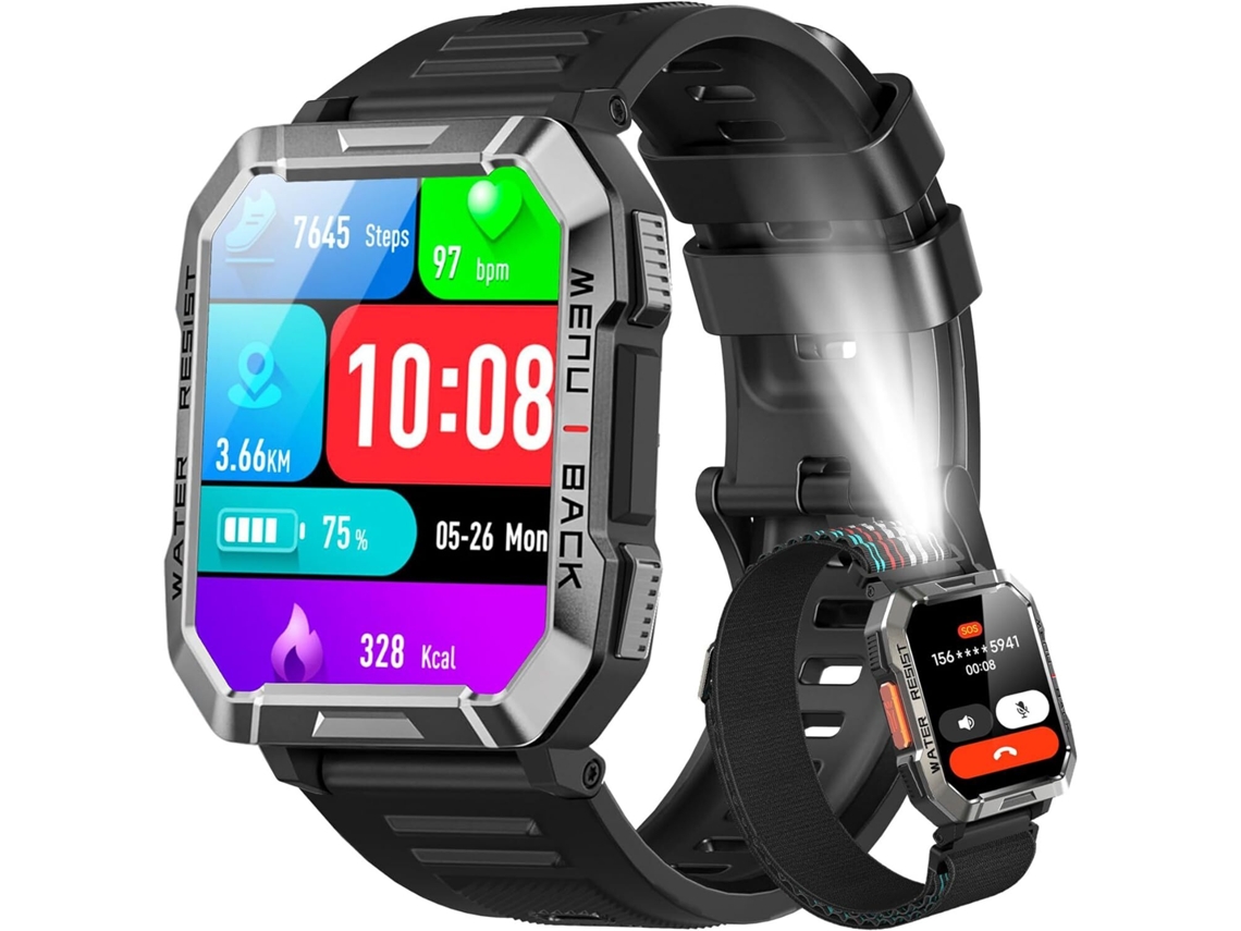 Smartwatch BLACKVIEW W60 Relógios Robustos Preto