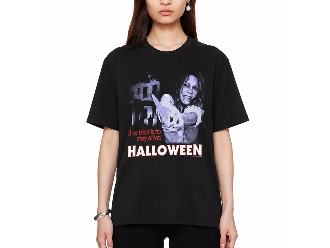 Rockinstone Halloween Stayin Alive Black Adult T-shirt Size:xxxl