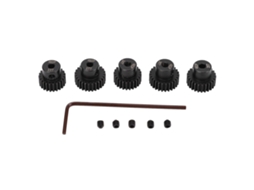 Conjunto de engrenagens pinion rc 5 peças 48dp 0.53m 3.175mm 23t 27t aço liga cromo molibdênio para carros de controle remoto 1/10 S/MARCA