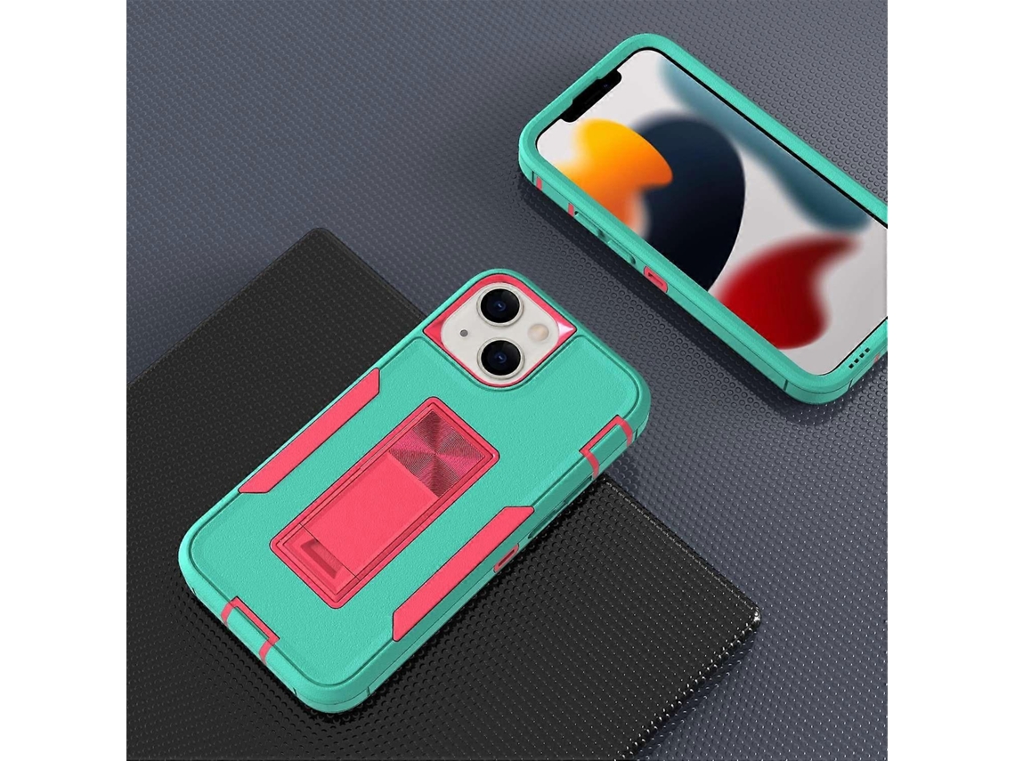 Capa Traseira Híbrida À Prova De Impactos Com Suporte Integrado Para Iphone 13 Mini De 5,4 Polegadas