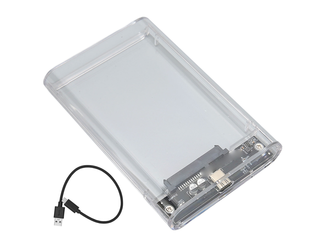 Aetheria enclosure de Hdd Sata Usb 3.1 Type C 10gbps para Ssd 2.5 Polegadas Transparente Plug And Play