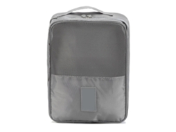 Saco de sapatos para viagem com 3 compartimentos duplo camada zipper prova de água Oxford S/MARCA
