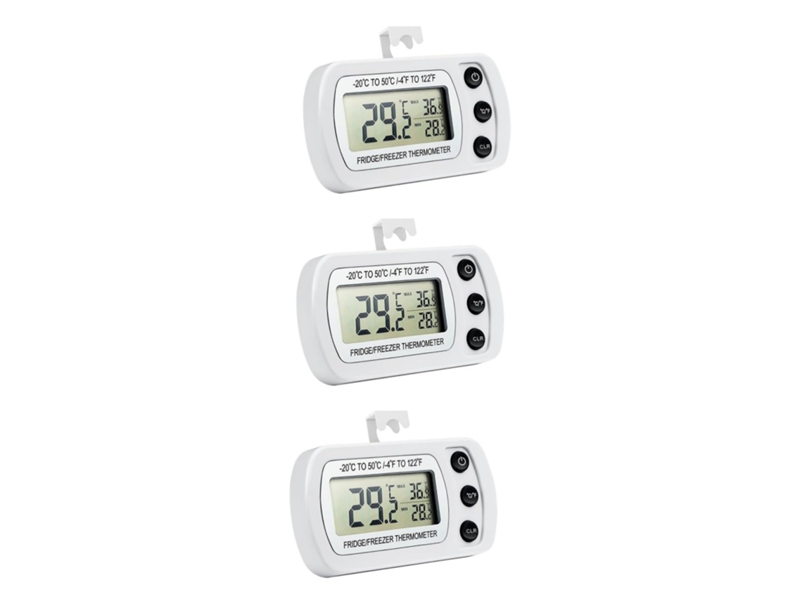 Conjunto De 6 Termômetros Pretyzoom Para Geladeira, Cozinha, Com Sonda, Digitais E À Prova D Água, Ideais Para Panelas E