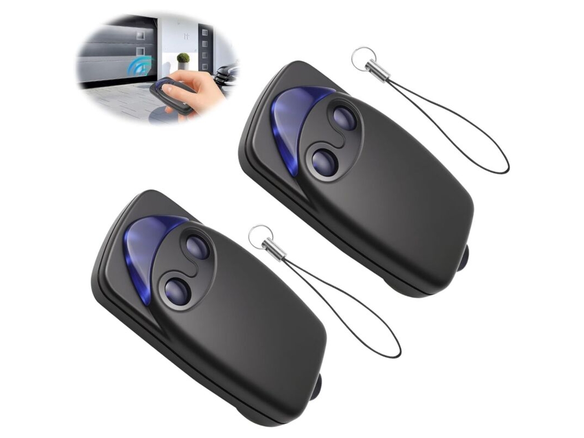 Conjunto de 3 Controles Remotos Flo2r, 433, 92 Mhz, 2 Botões BRILVIBERA