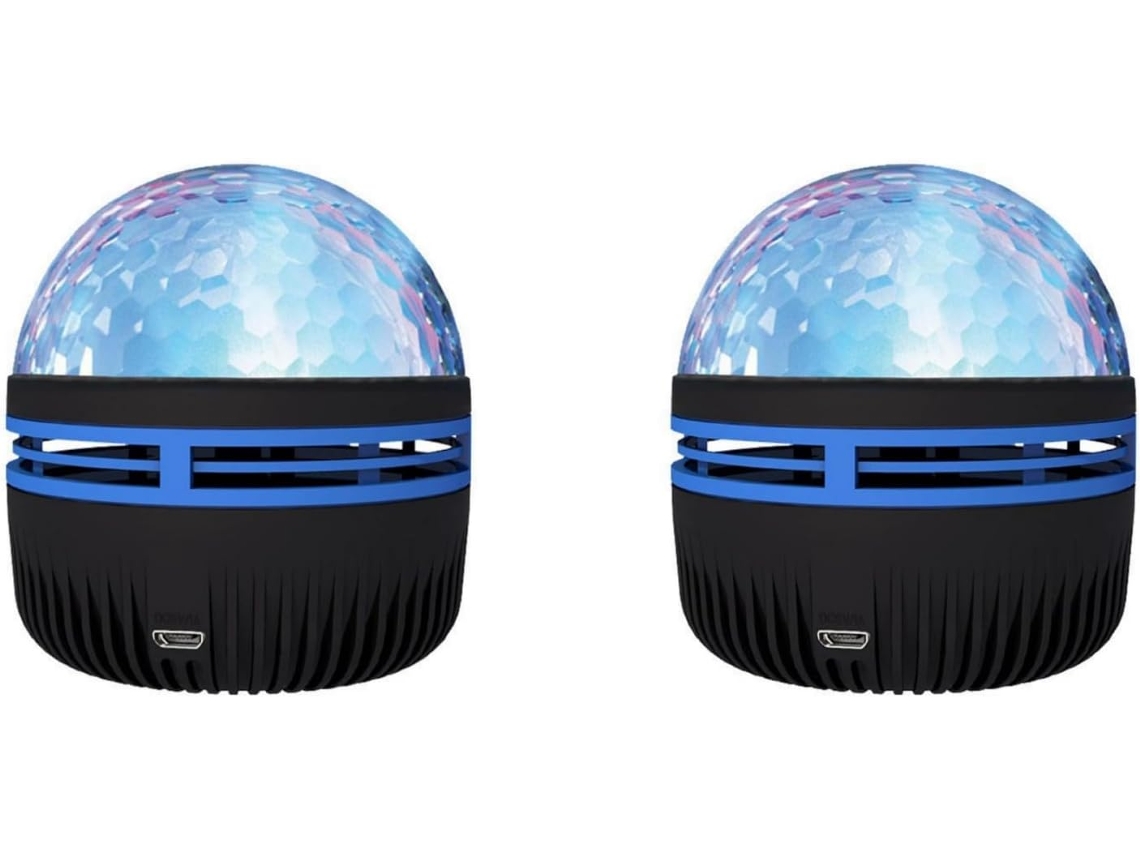 Conjunto De 2 Projetores Ondas Na Água Alimentados Por Bateria Rgb Cor