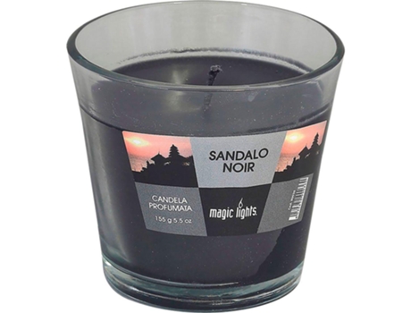 VELA PERFUMADA EM COPO DE VIDRO SÂNDALO 150GR. 
