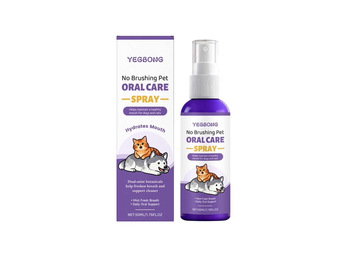 Higiene Bucal Diária para Cães com Spray Yegbong e LAXISCREED em Spray