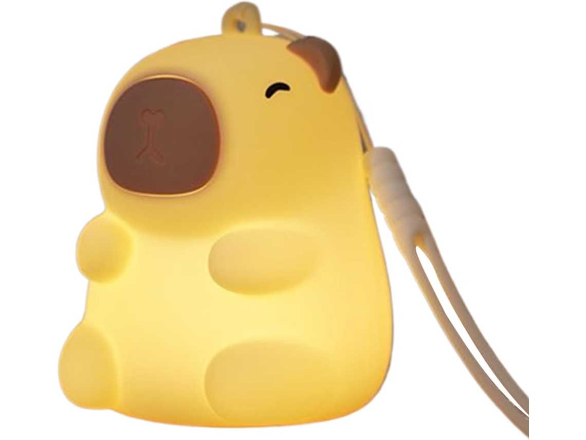 Luminária De Mochila Capivara Decoração Para Mochila Luz Noturna Portátil Recarregável Via Usb P Gokoco