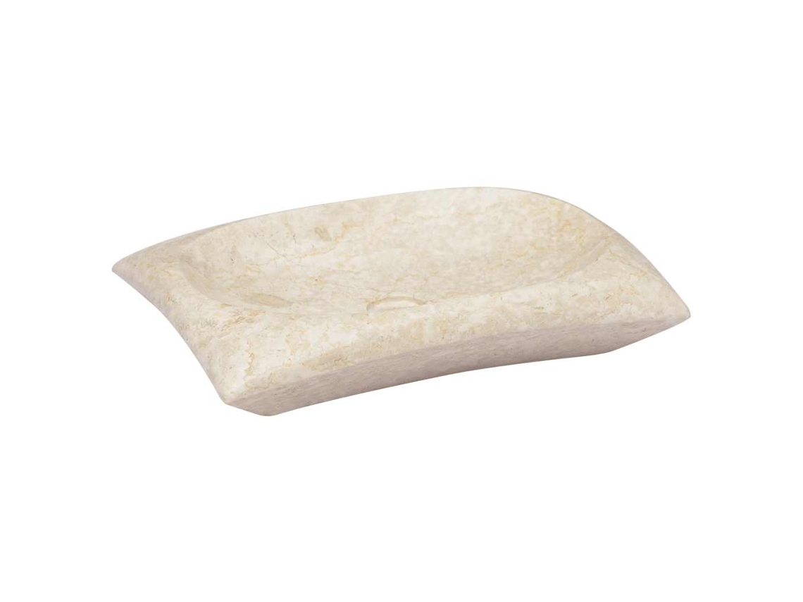 Vidaxl Lavatório 50x35x10 Cm Mármore Cor Creme