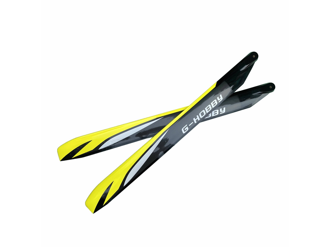Par de pastilhas de rotor principal em fibra de carbono de 700 mm para helicóptero RC Trex 700 Sab700 X7 MDUG (700 mm)