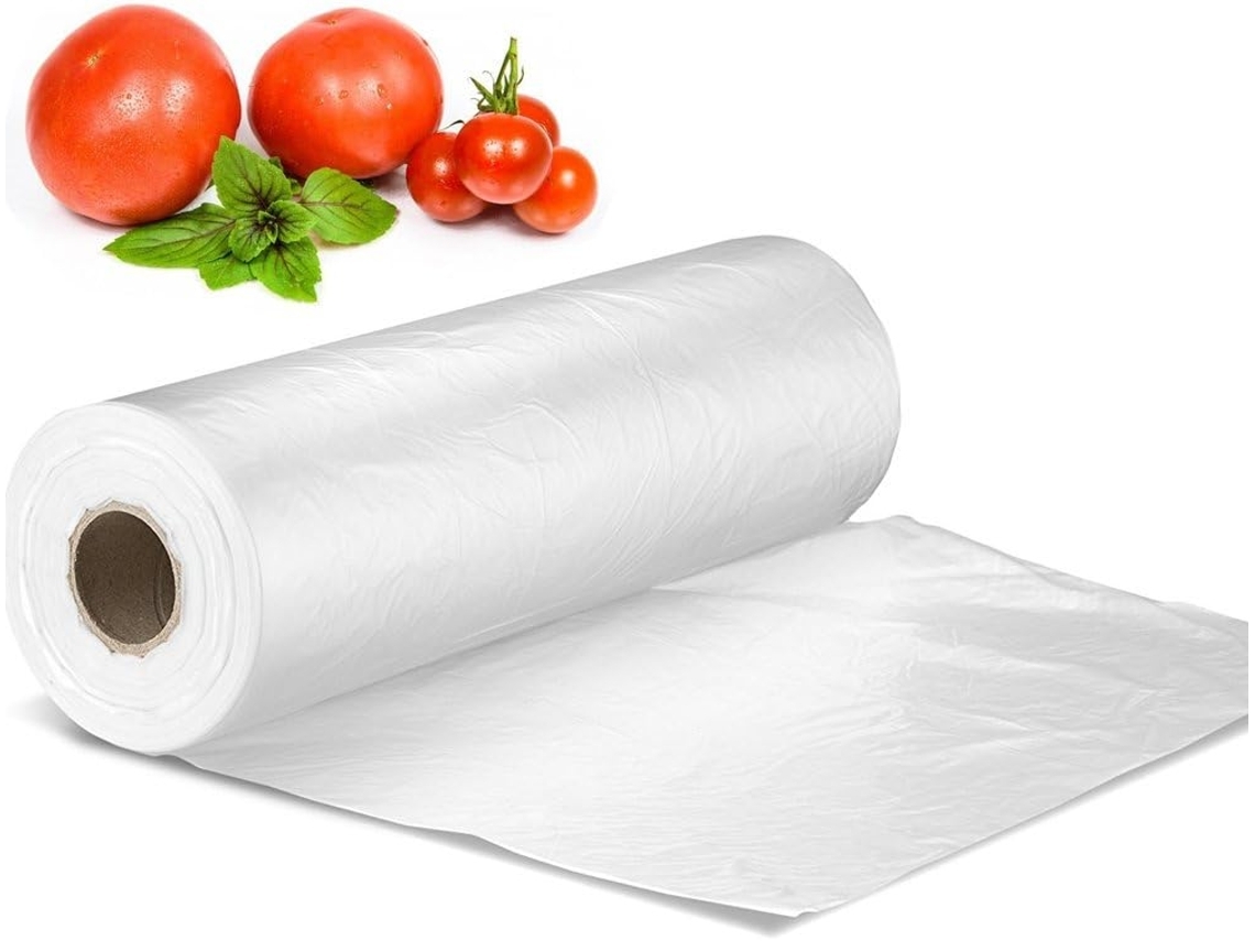 Sacos Plásticos Transparentes De 12 X 16 Polegadas, Embalados Em Rolo, Adequados Para Pão E Mantimentos.